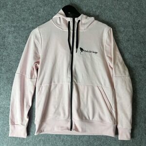 Riflessi Hoodie Womens Large Pale Pink Pretty Girl Savage‎ Full Zip Panther Logo